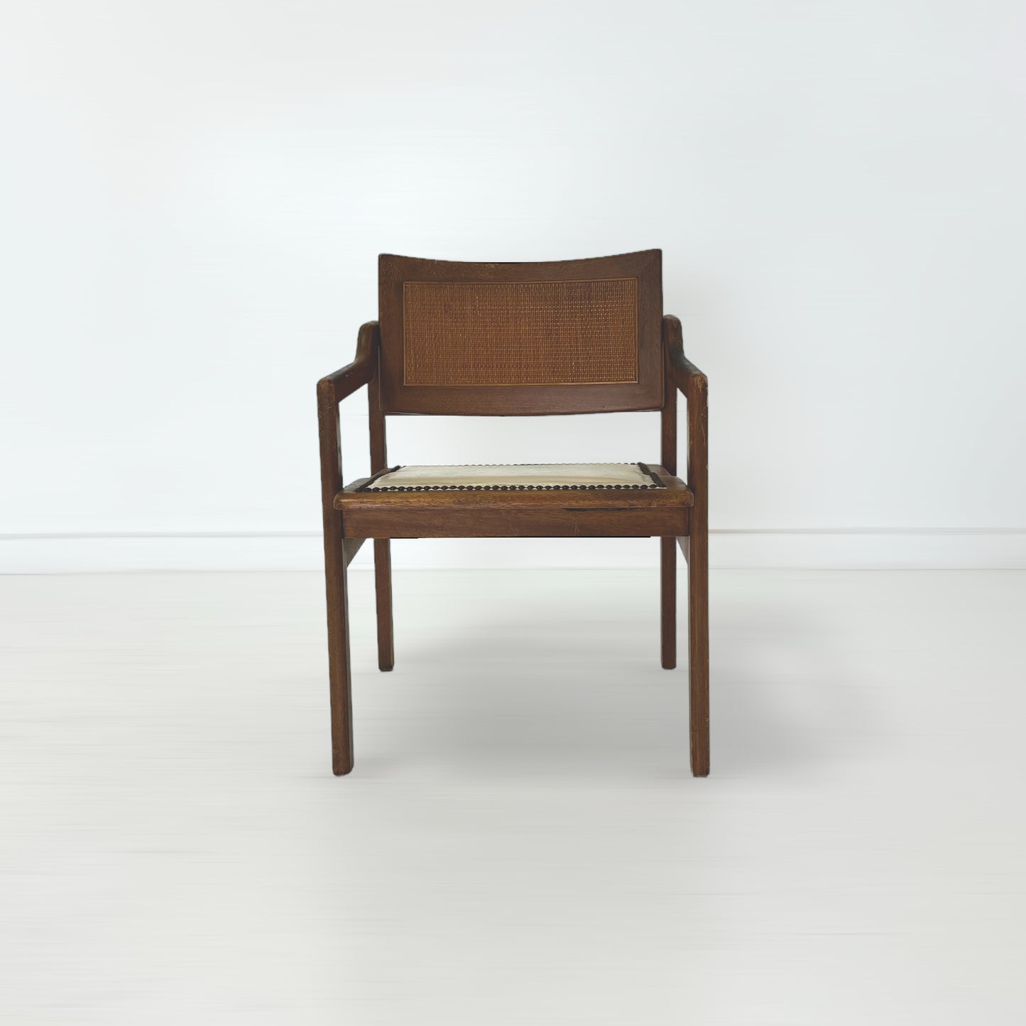 アームチェア ホワイトレザー