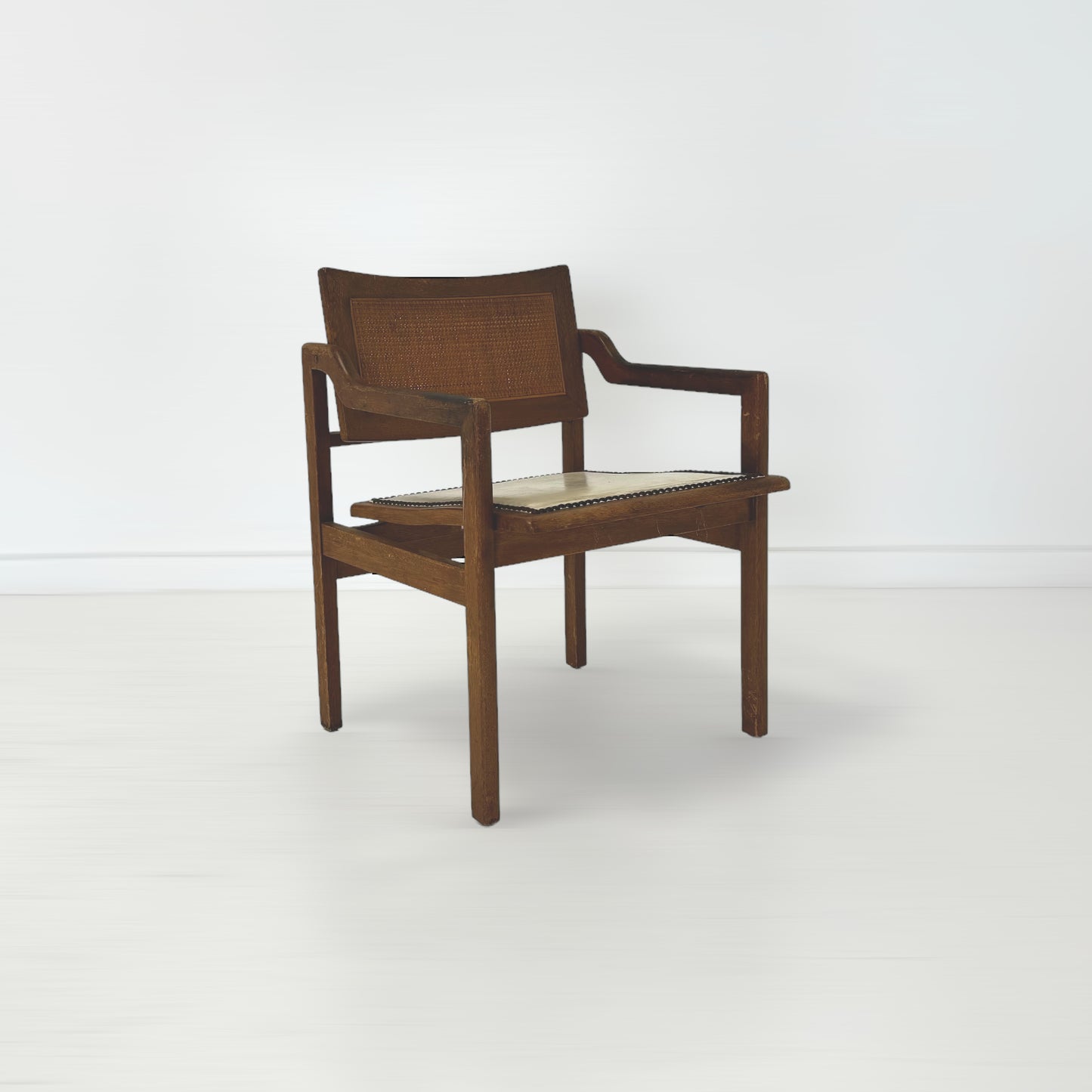 アームチェア ホワイトレザー