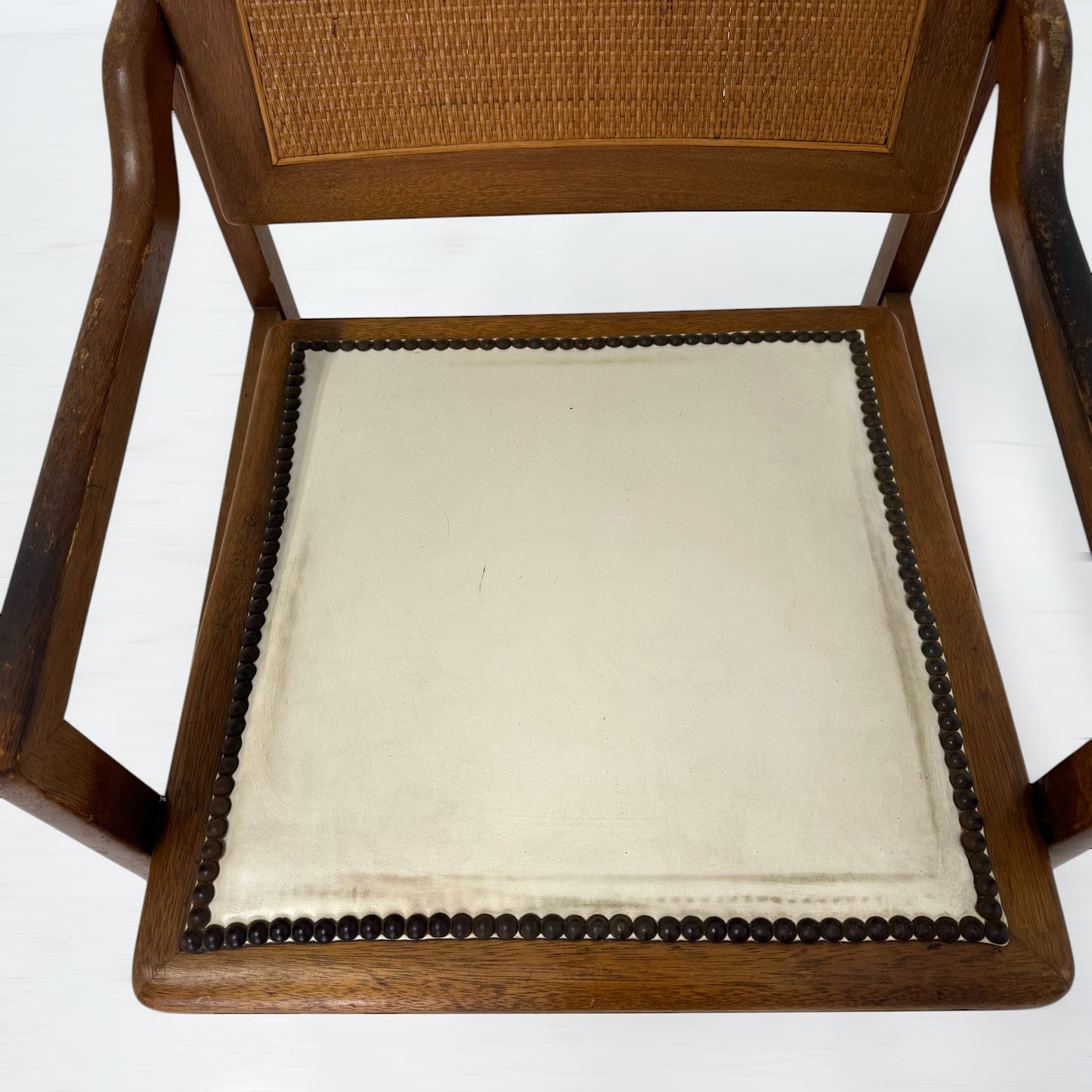 アームチェア ホワイトレザー