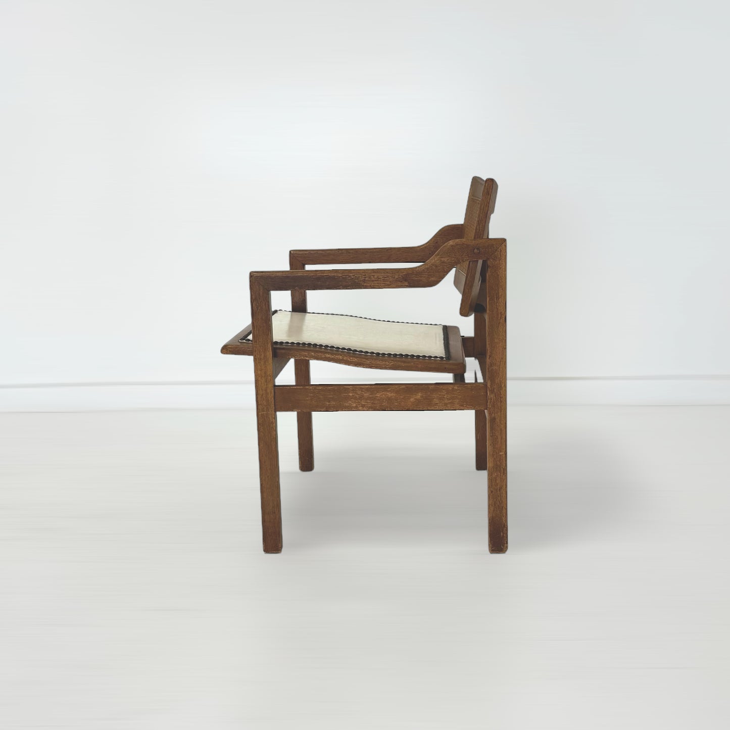 アームチェア ホワイトレザー