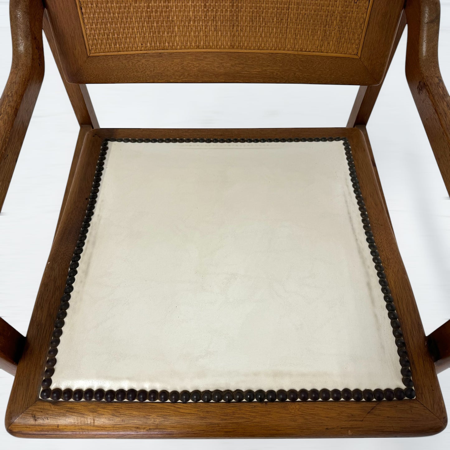 アームチェア ホワイトレザー