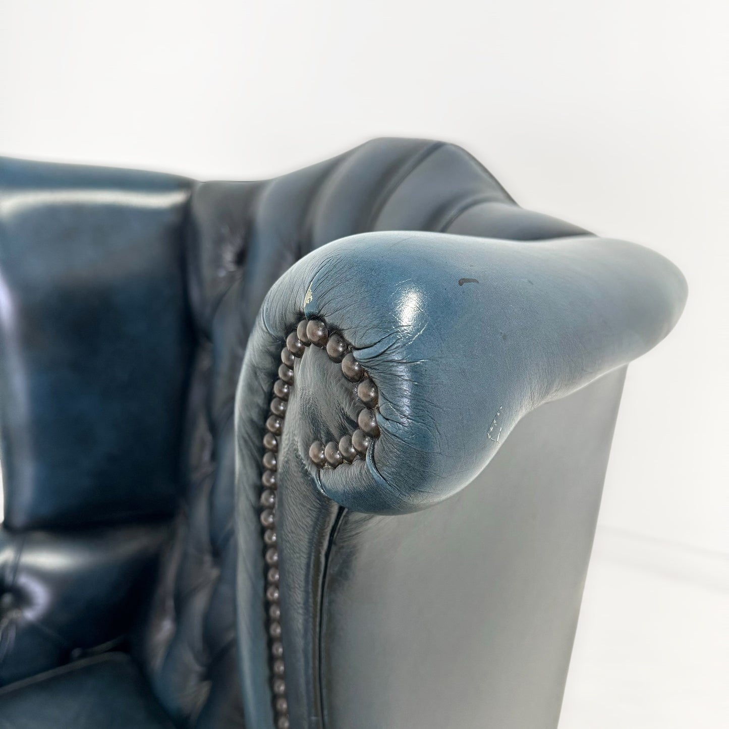 チェスターフィールド ウィングバック 1シーターソファ