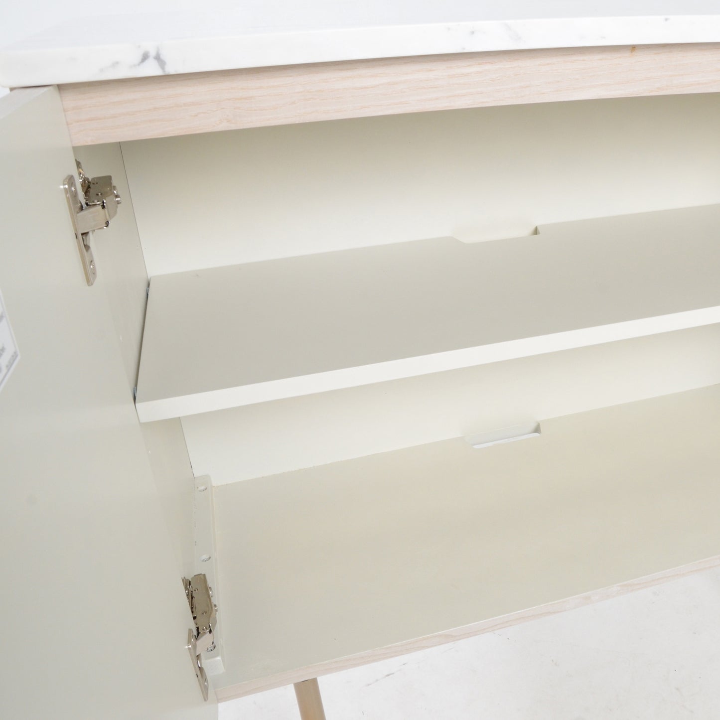 ホワイトチェスト マーブルトップ