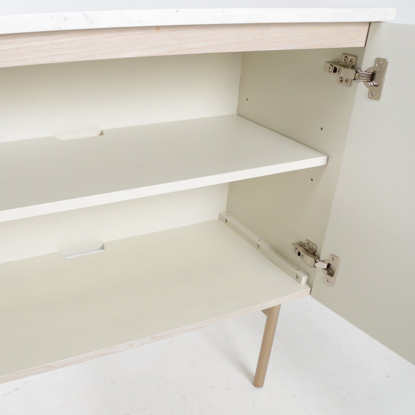 ホワイトチェスト マーブルトップ